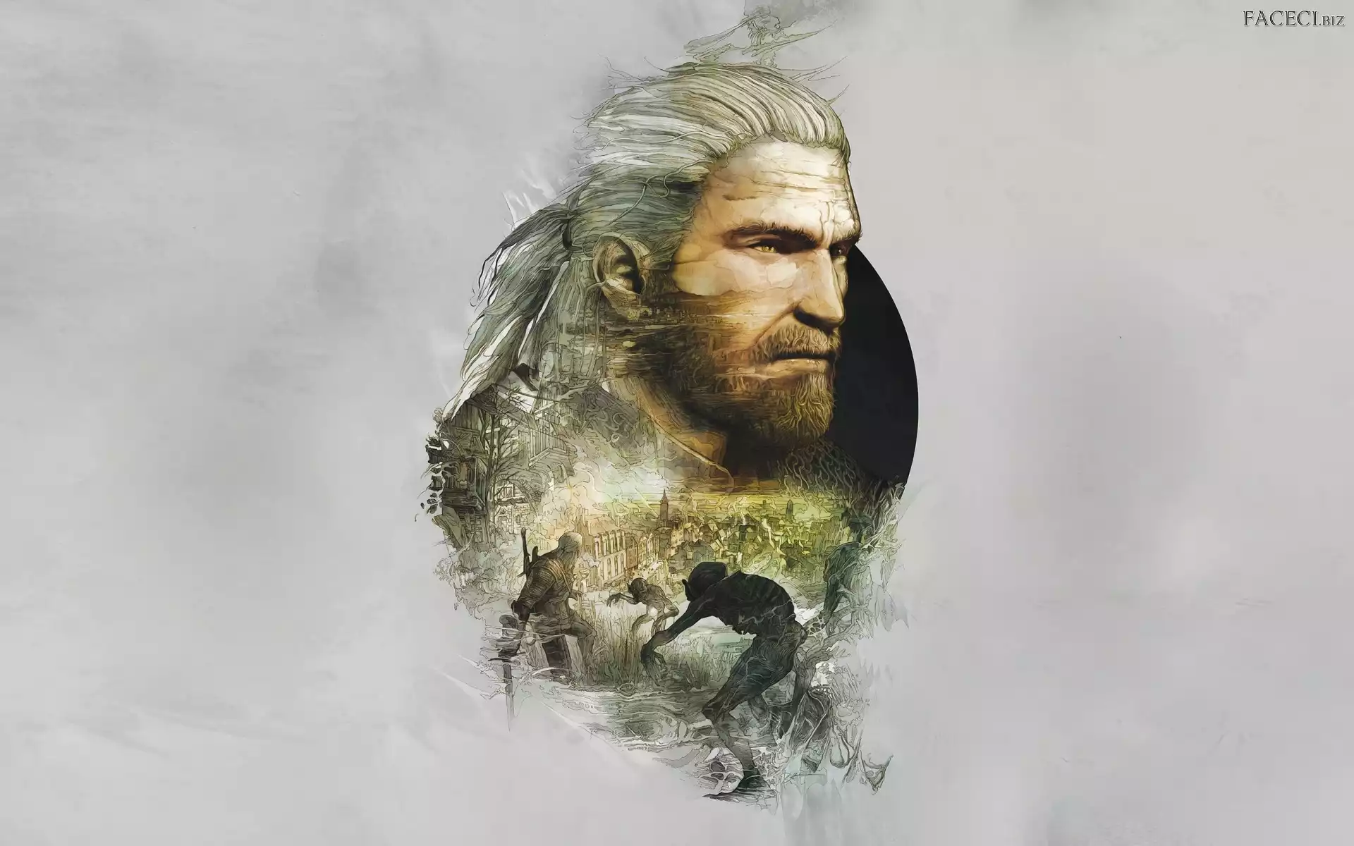 Geralt, Wojownik, Wiedźmin 3, Gra, Mężczyzna